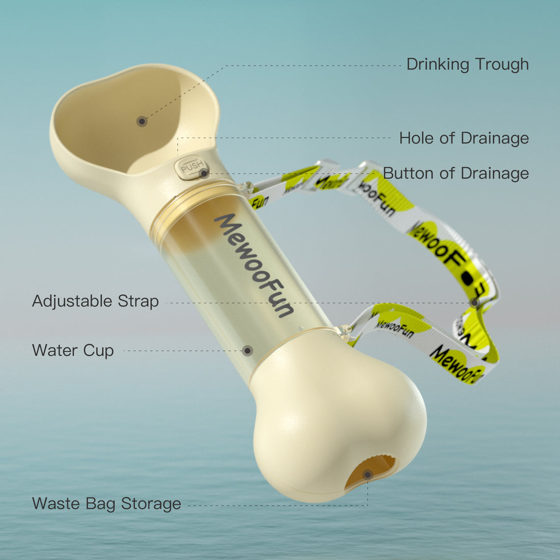 Water Bottle Feeder Bowl 2 in 1