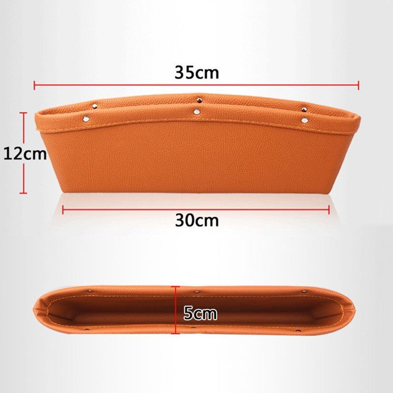 Leather Seat Gap Storage Bag Car Organizer Box | Studio 57