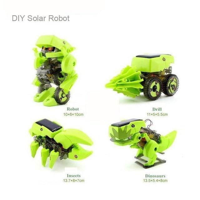 4-in-1 Transforming Solar Powered Dino Robot – STEM Toy | Studio 57