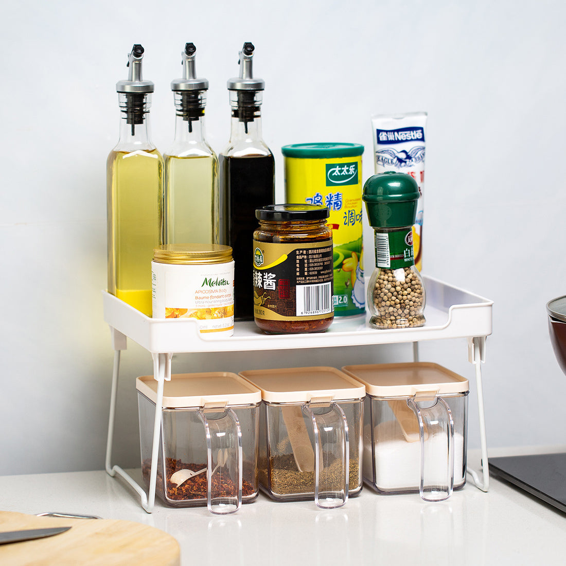 Kitchen Supplies Rack – Space-Saving Storage Solution | Studio 57