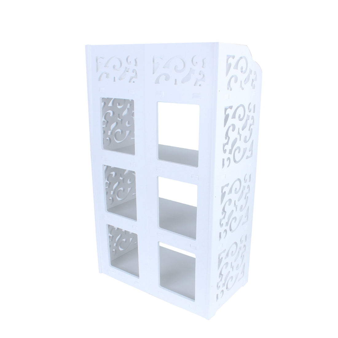 4-Tier White Shoe Rack Organizer