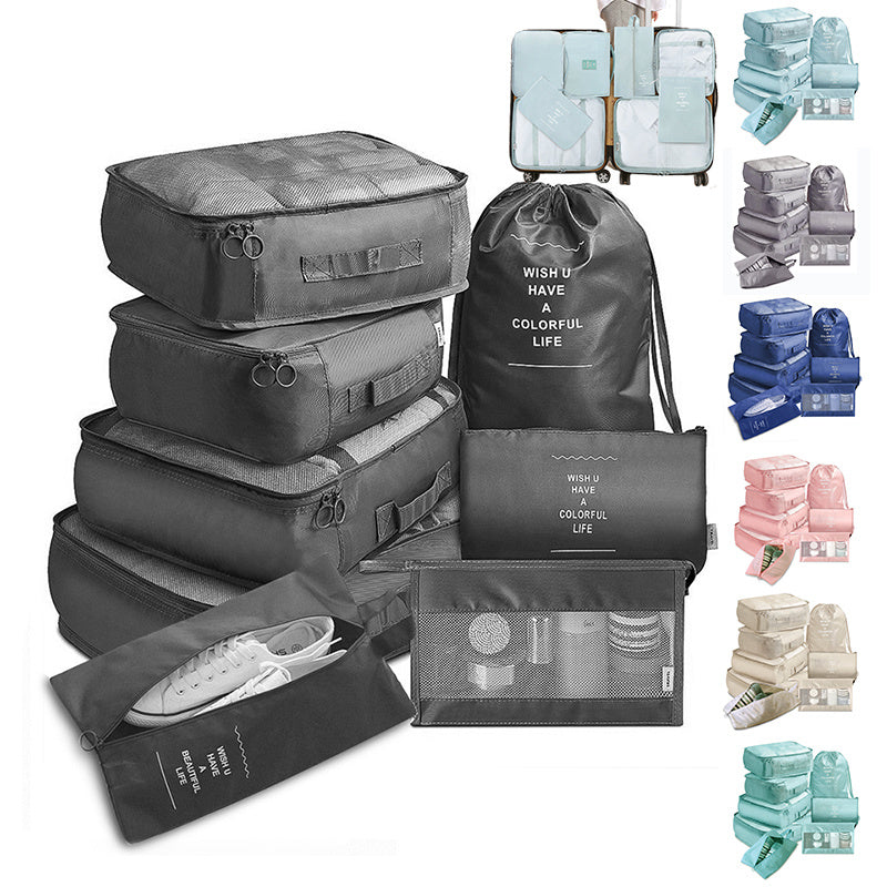 8-Piece Set Luggage Divider Bag Travel Organizer Set | Studio 57