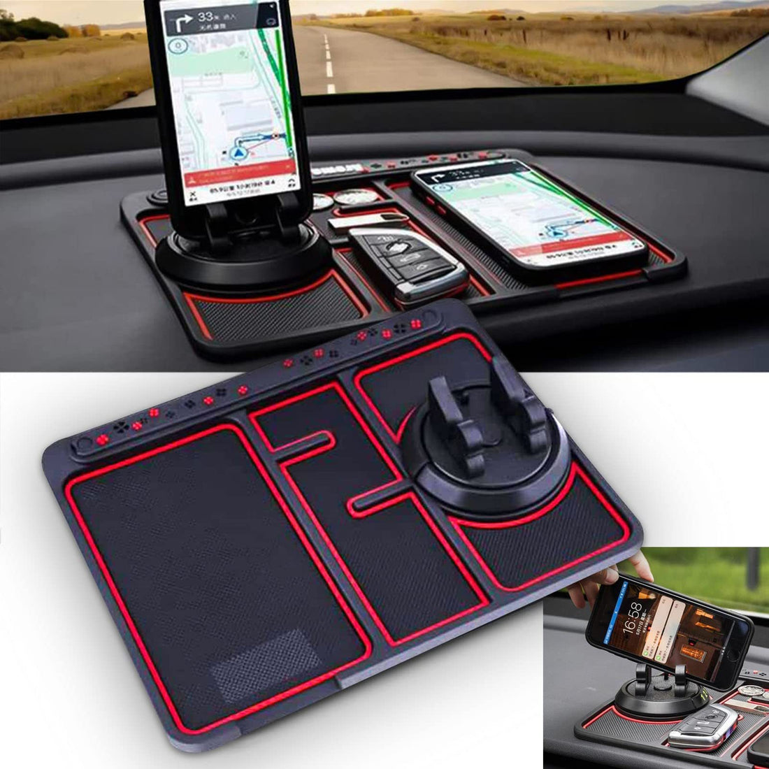 4 in 1 Non-Slip Car Phone Pad Mount with Aromatherapy | Studio 57