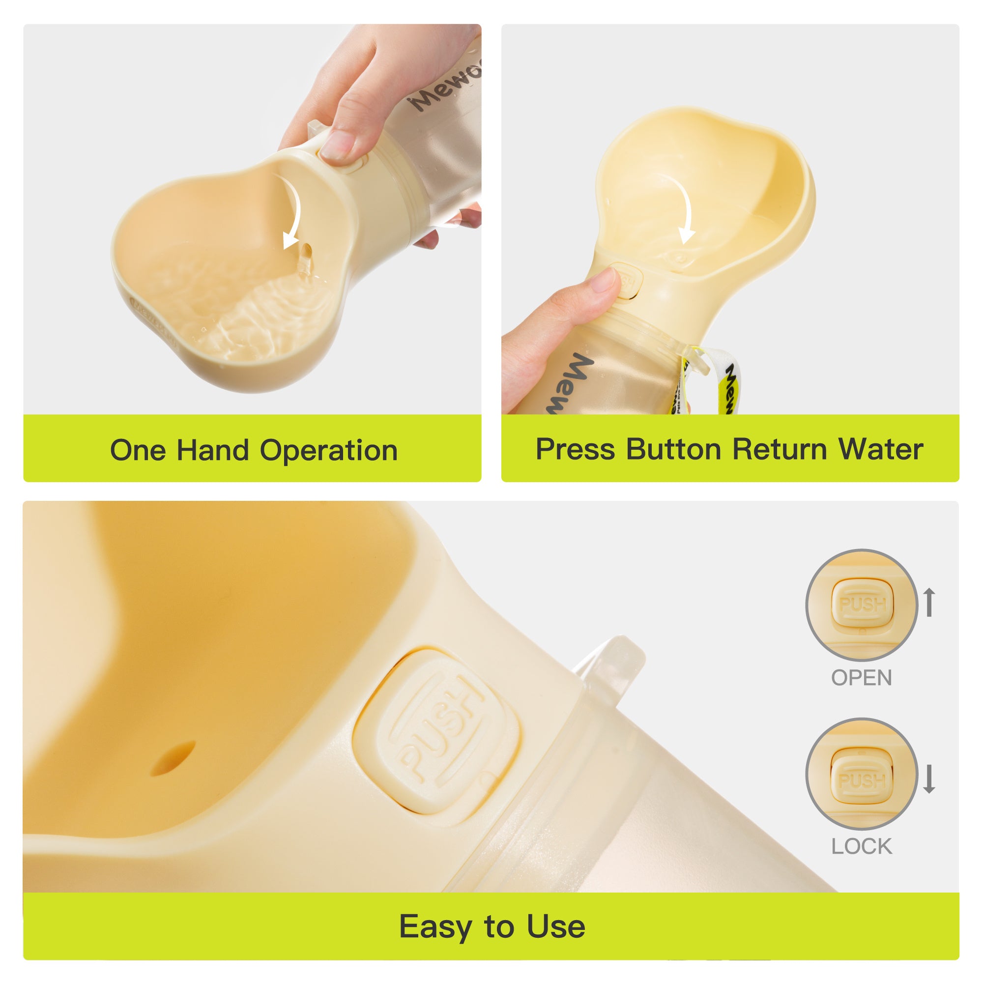 Water Bottle Feeder Bowl 2 in 1