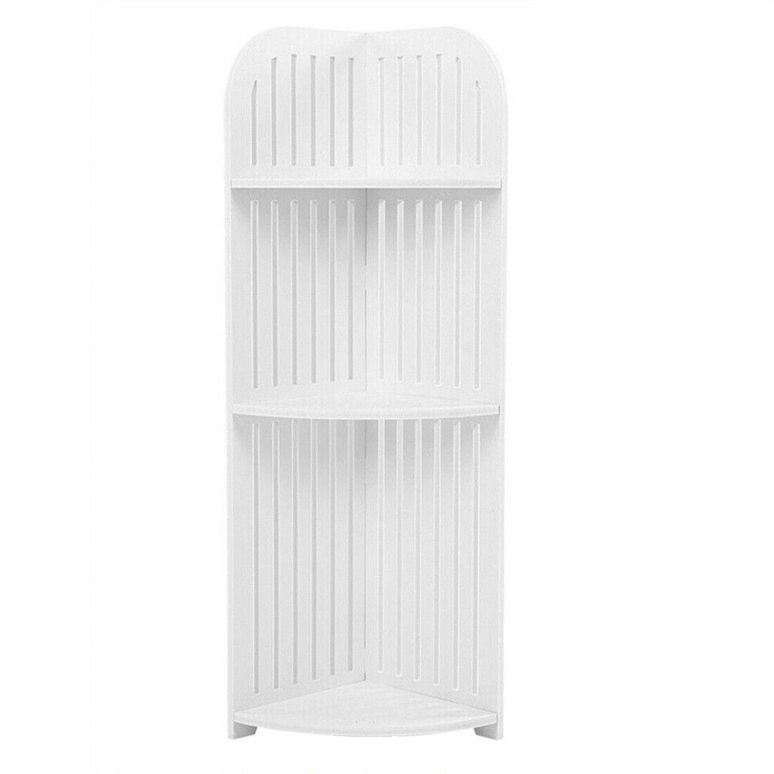 White Corner Storage Shelf (80cm)