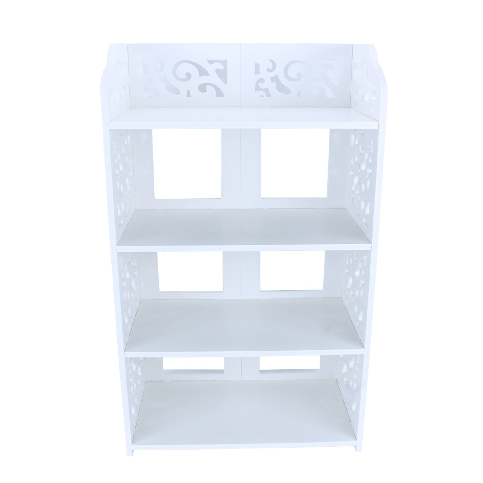 4-Tier White Shoe Rack Organizer