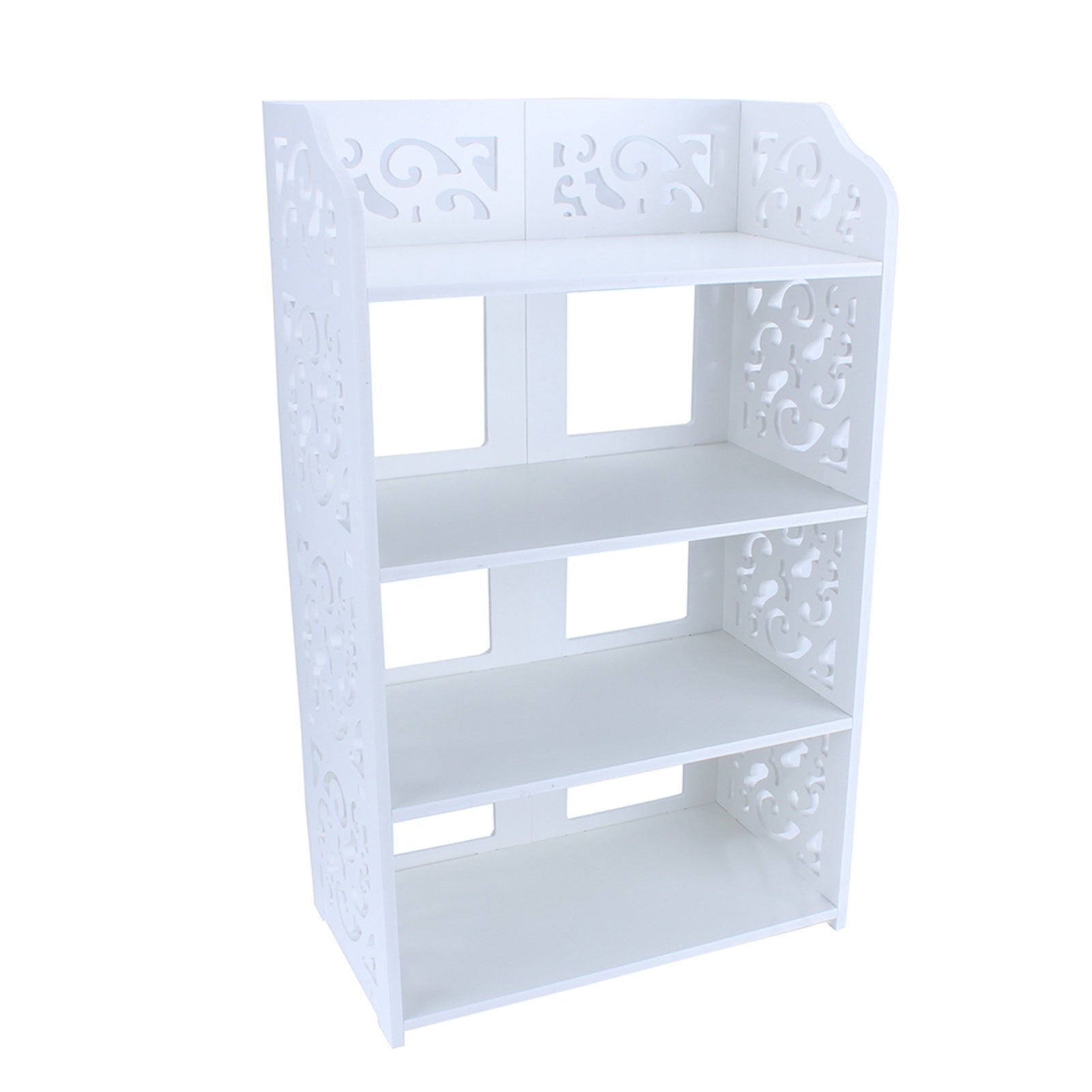 4-Tier White Shoe Rack Organizer