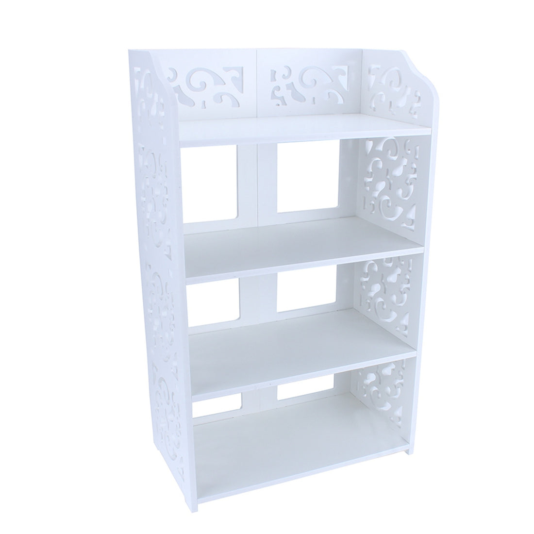 4-Tier White Shoe Rack Organizer