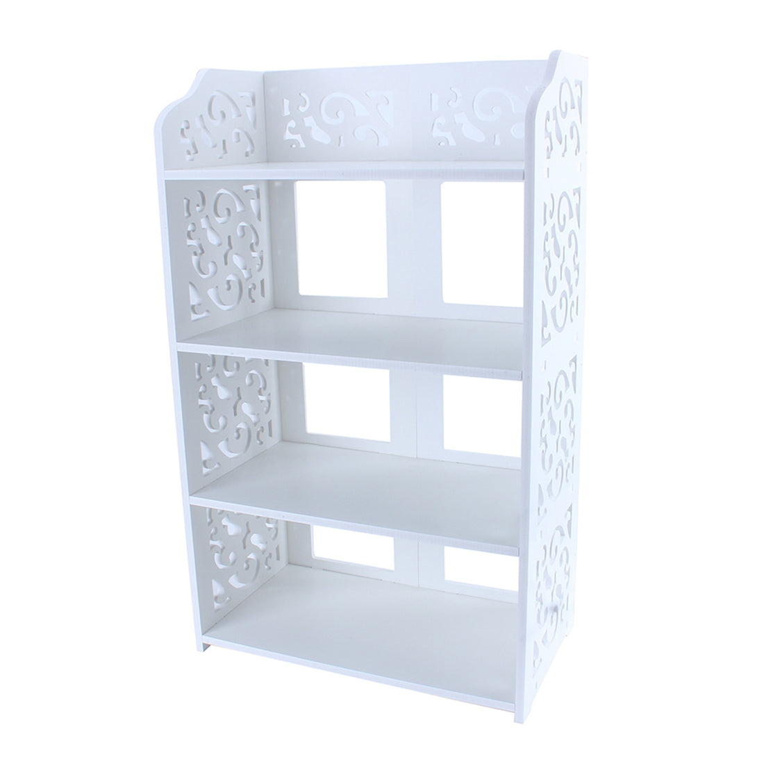 4-Tier White Shoe Rack Organizer