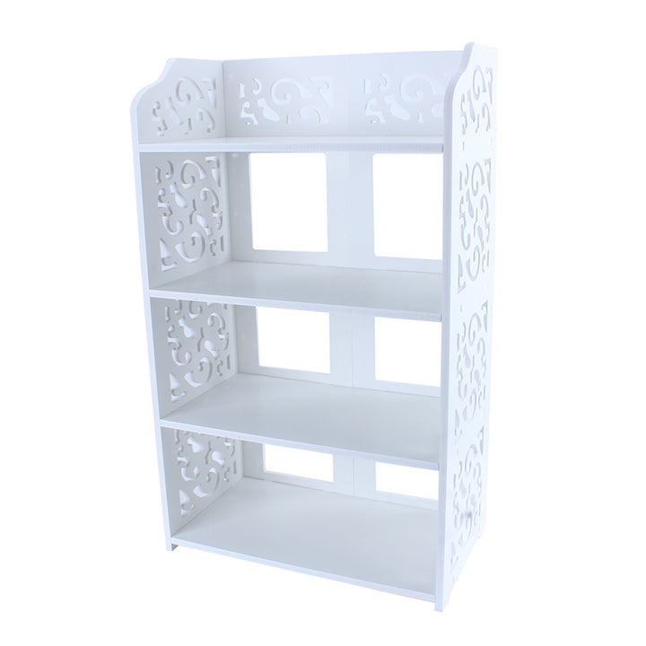 4-Tier White Shoe Rack Organizer